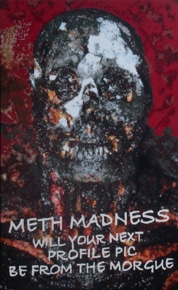  Meth madness a painting by San Francisco gay artist Donald Rizzo. Abstract verism in kaleidoscopic visions of vibrant colors.